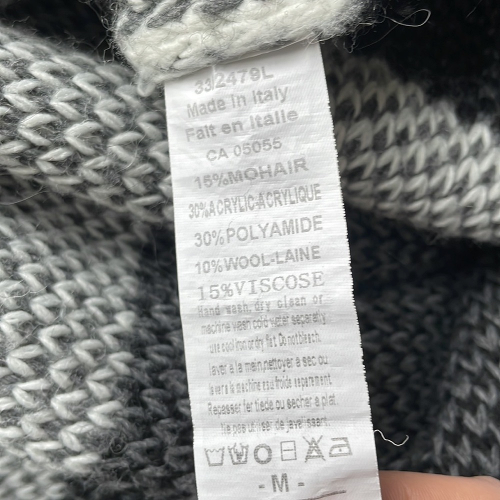 Knit patchwork sweater, M - Picture 8 of 8